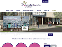 Tablet Screenshot of haverfordlibrary.org